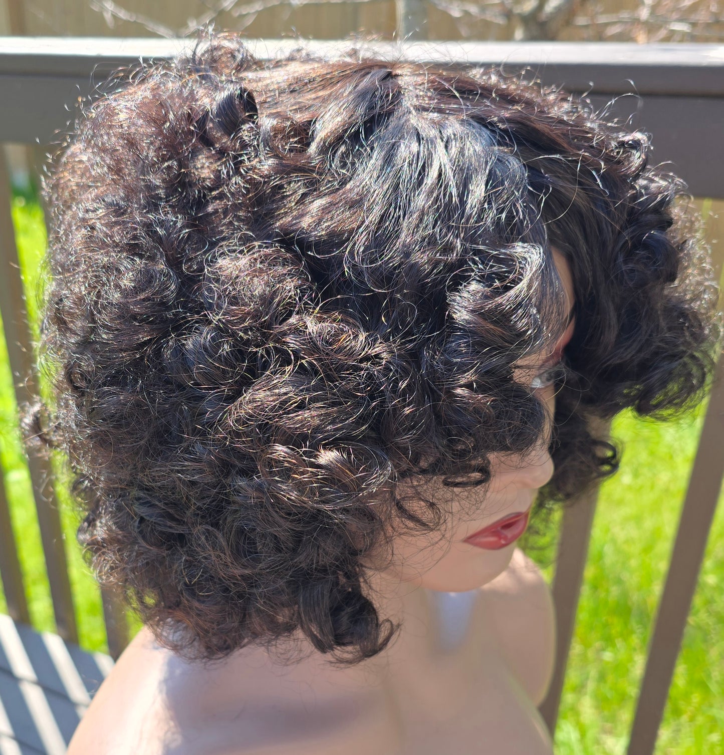 No Lace Curly Wig