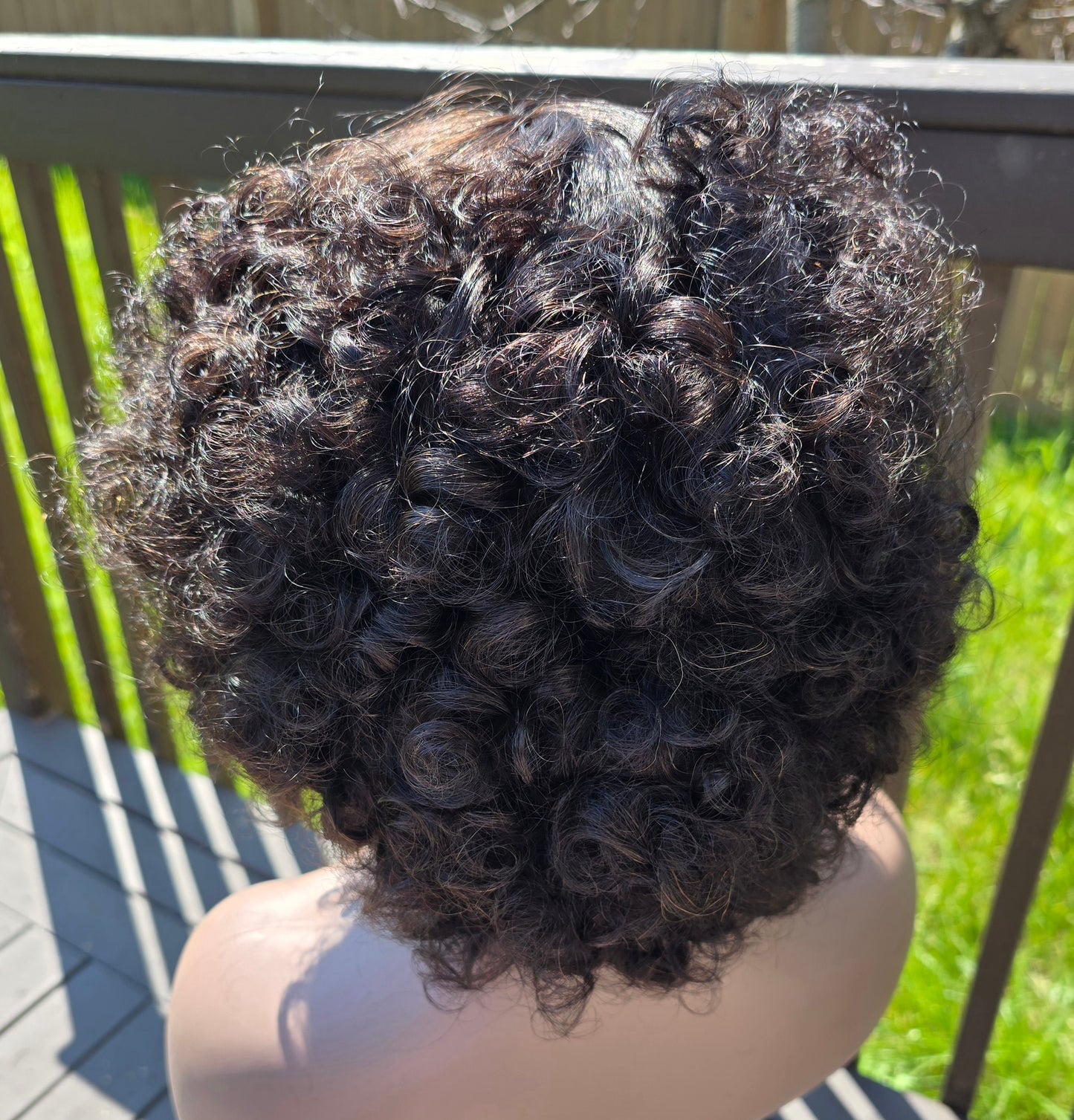 No Lace Curly Wig