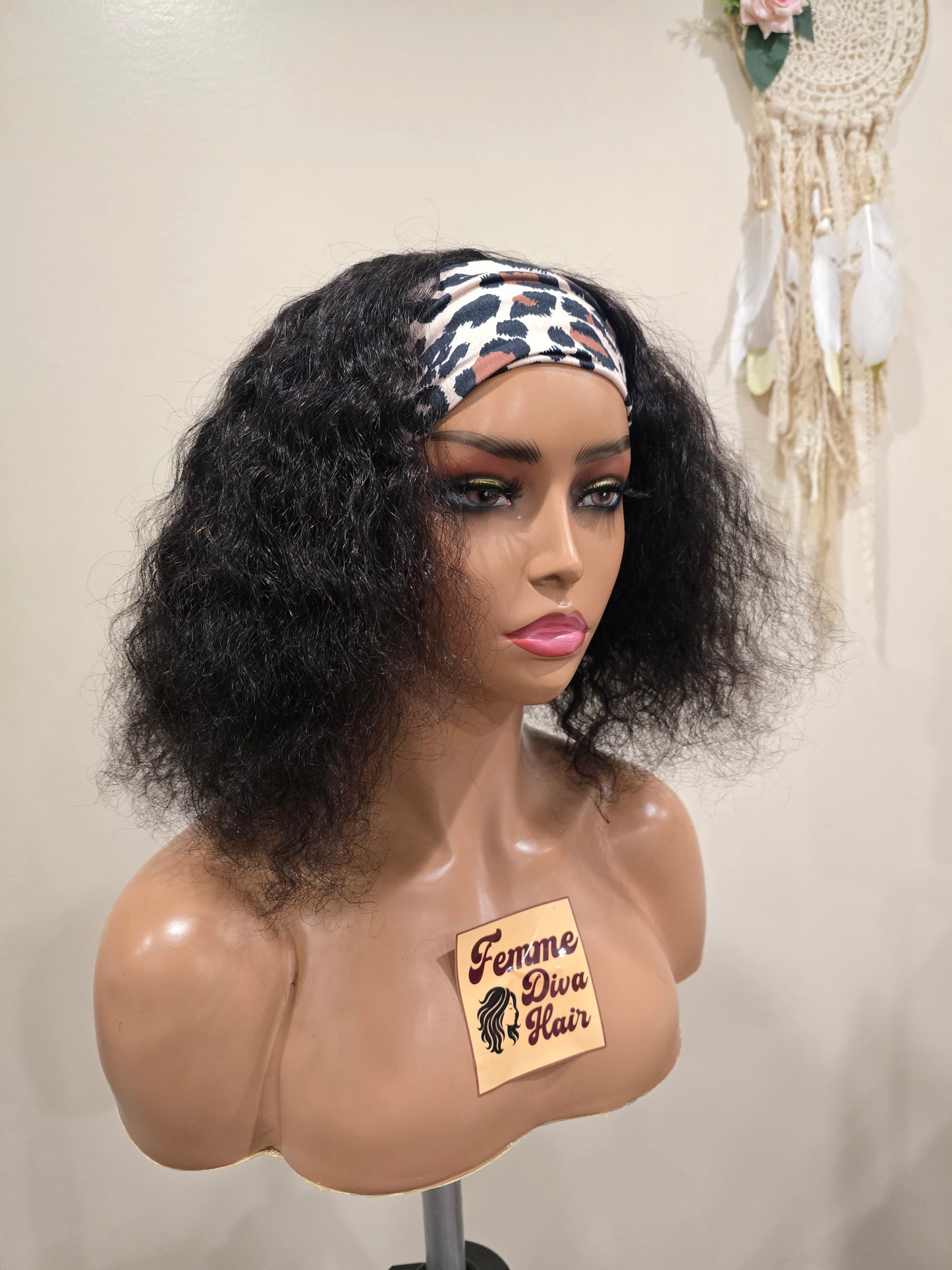 14" SDD Headband Curly Wig