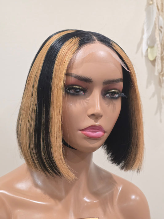 5 x 5 Highlighted Closure Wig