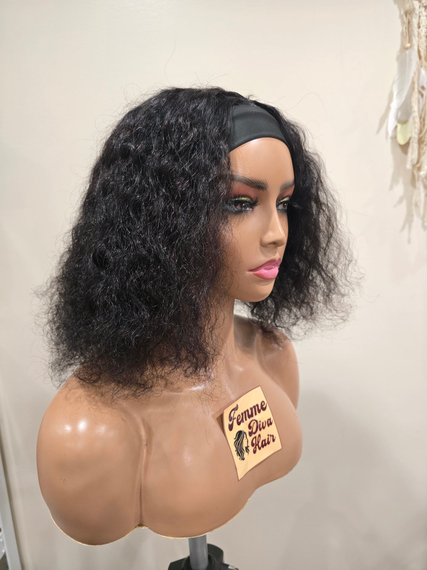 14" SDD Headband Curly Wig