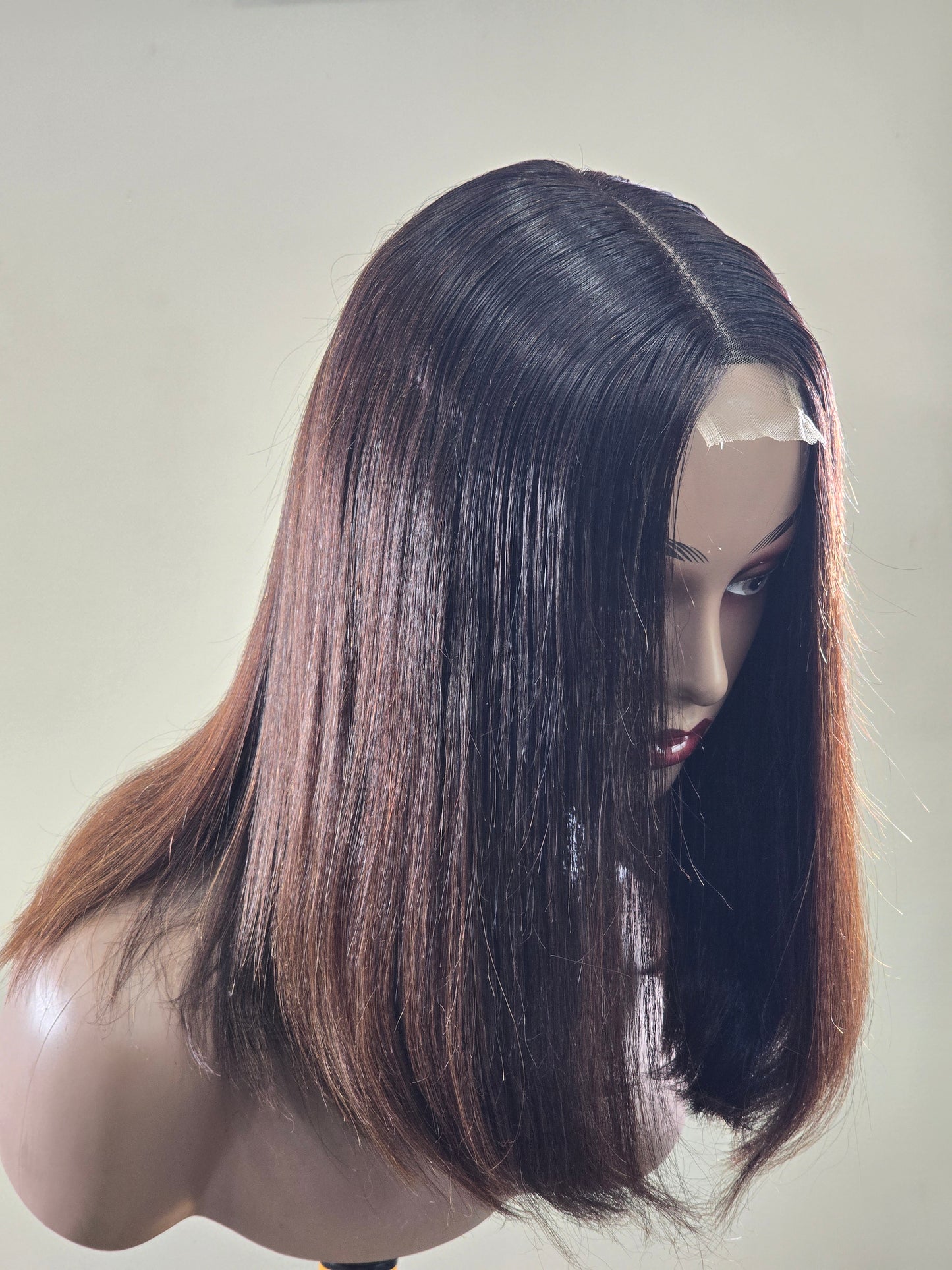 2 x 6 Glueless Ombre Closure Wig 14"